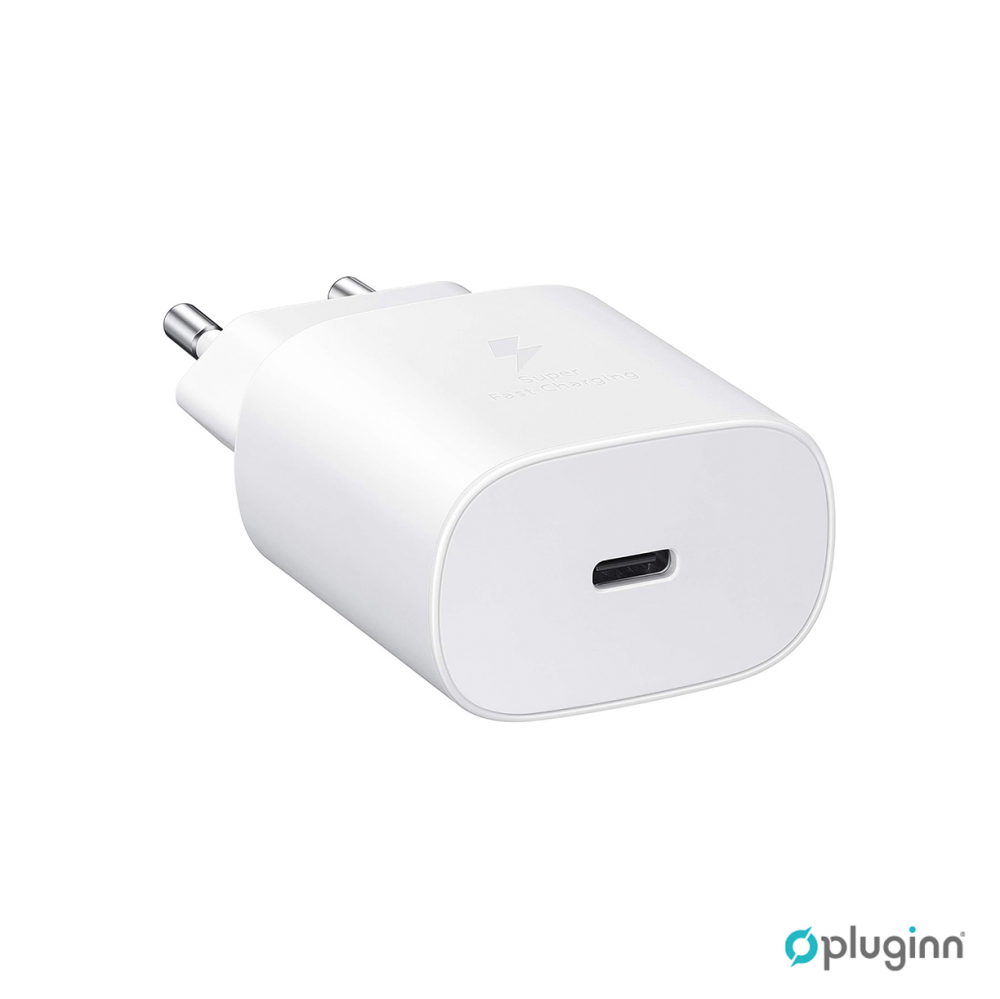 Kucni Punjac Pluginn AJ-25 KP-614C PD Fast 25W za Samsung sa PD Type C kablom CE beli
