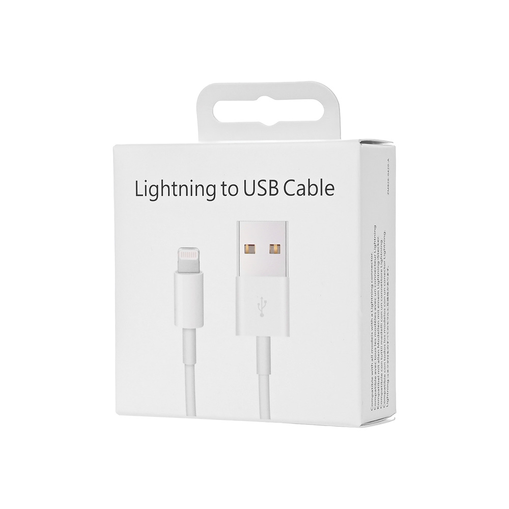 Data kabl L za iPhone 11-14 USB na Lightning beli 1m