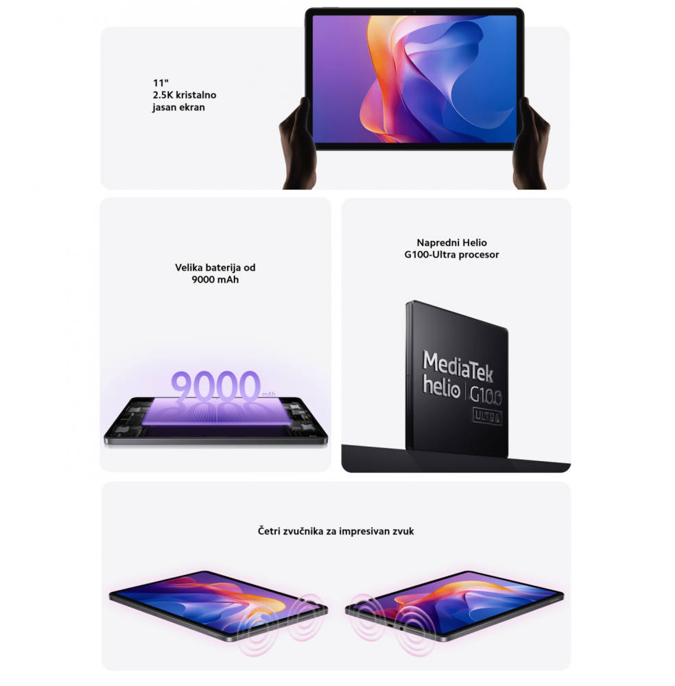 Tablet Xiaomi Redmi Pad 2 11" 4GB/128GB WiFi zeleni
