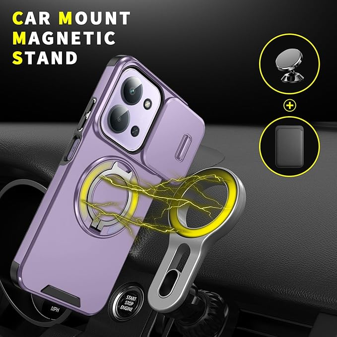 Torbica CamShield Ring stand za Xiaomi Redmi 15C 4G EU 173mm ljubicasta