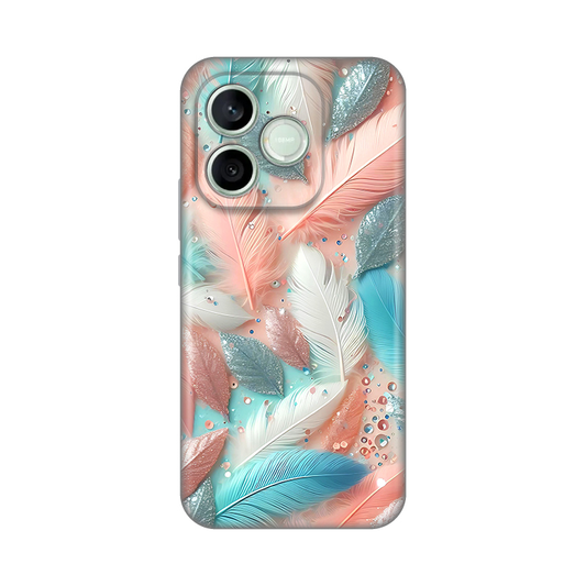 Torbica Silikonska Print za Honor 600 Lite Pastel Feathers