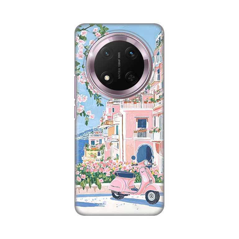 Torbica Silikonska Print za Honor Magic 7 Lite Pink Italy