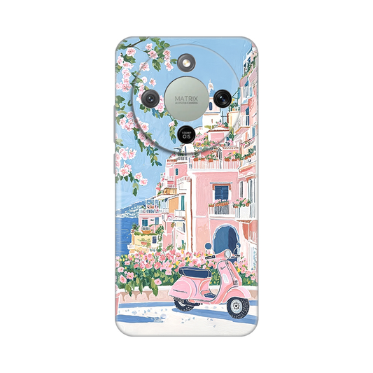 Torbica Silikonska Print za Honor Magic 8 Lite Pink Italy