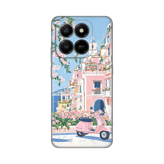 Torbica Silikonska Print za Honor X7d 4G/400 Smart 5G Pink Italy