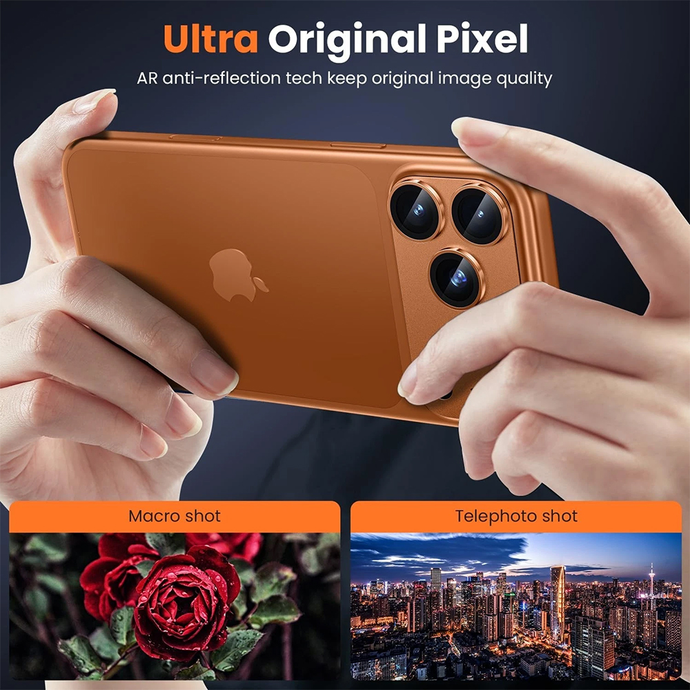 Zastita kamere Full Cover za iPhone 17 Pro Max srebrna