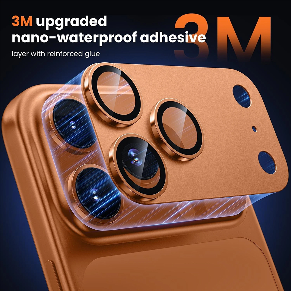 Zastita kamere Full Cover za iPhone 17 Pro narandzasta