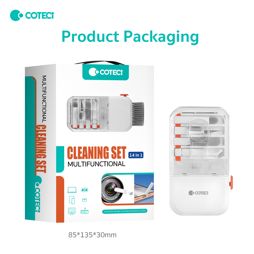 Set za ciscenje Coteci multifunkcionalni 14u1 beli