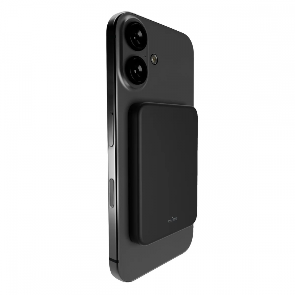 Power bank prenosiva baterija PURO Magsafe 4200mAh crna
