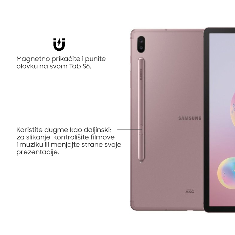 Olovka za touch screen za Samsung Tab S6 roze