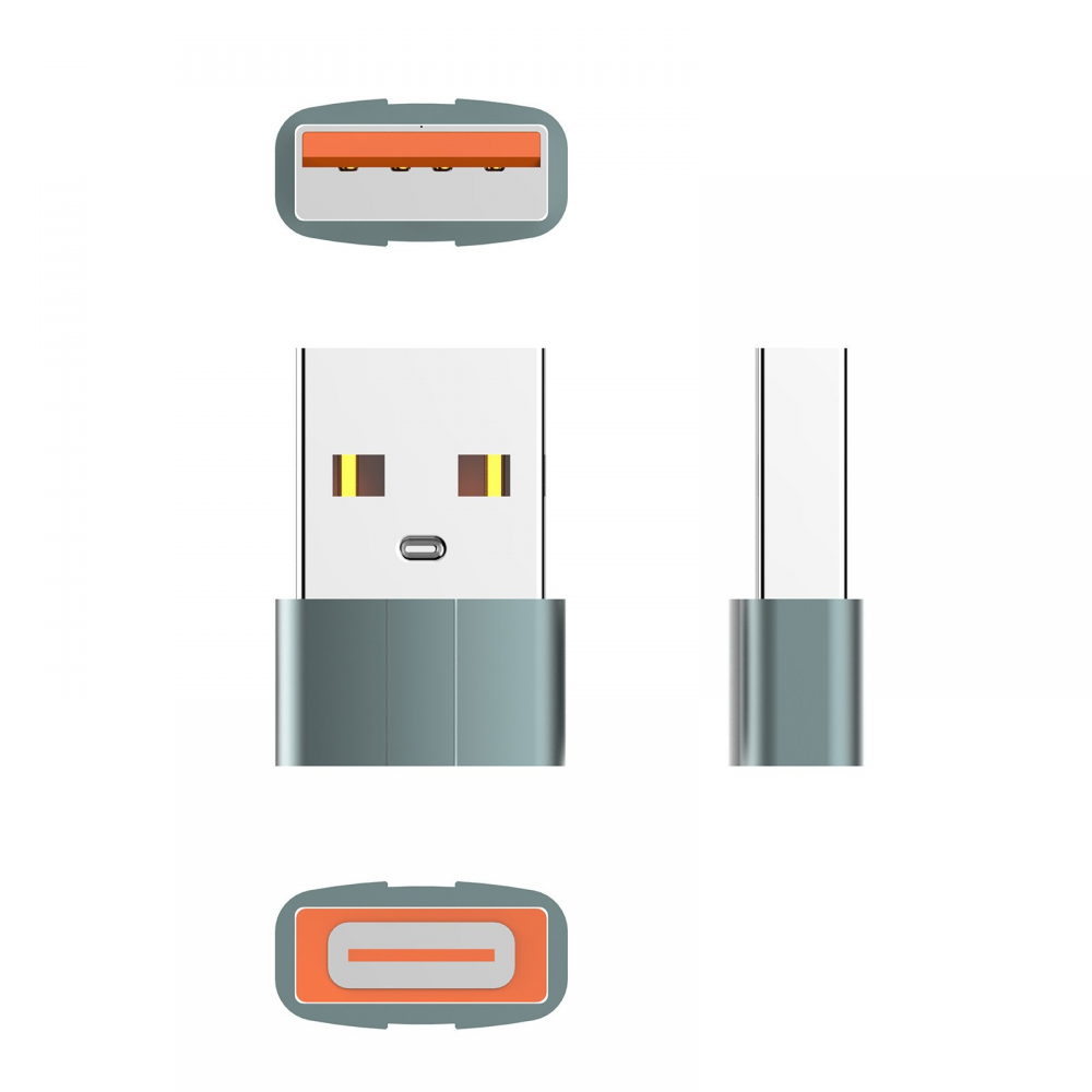 Adapter LDNIO LC150 Type C na USB sivi