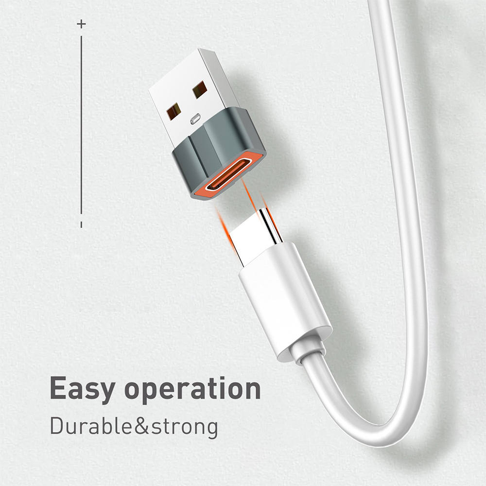 Adapter LDNIO LC150 Type C na USB sivi