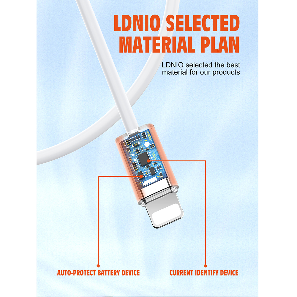 Data kabl LDNIO LS891 25W Fast iPhone lightning beli 1m