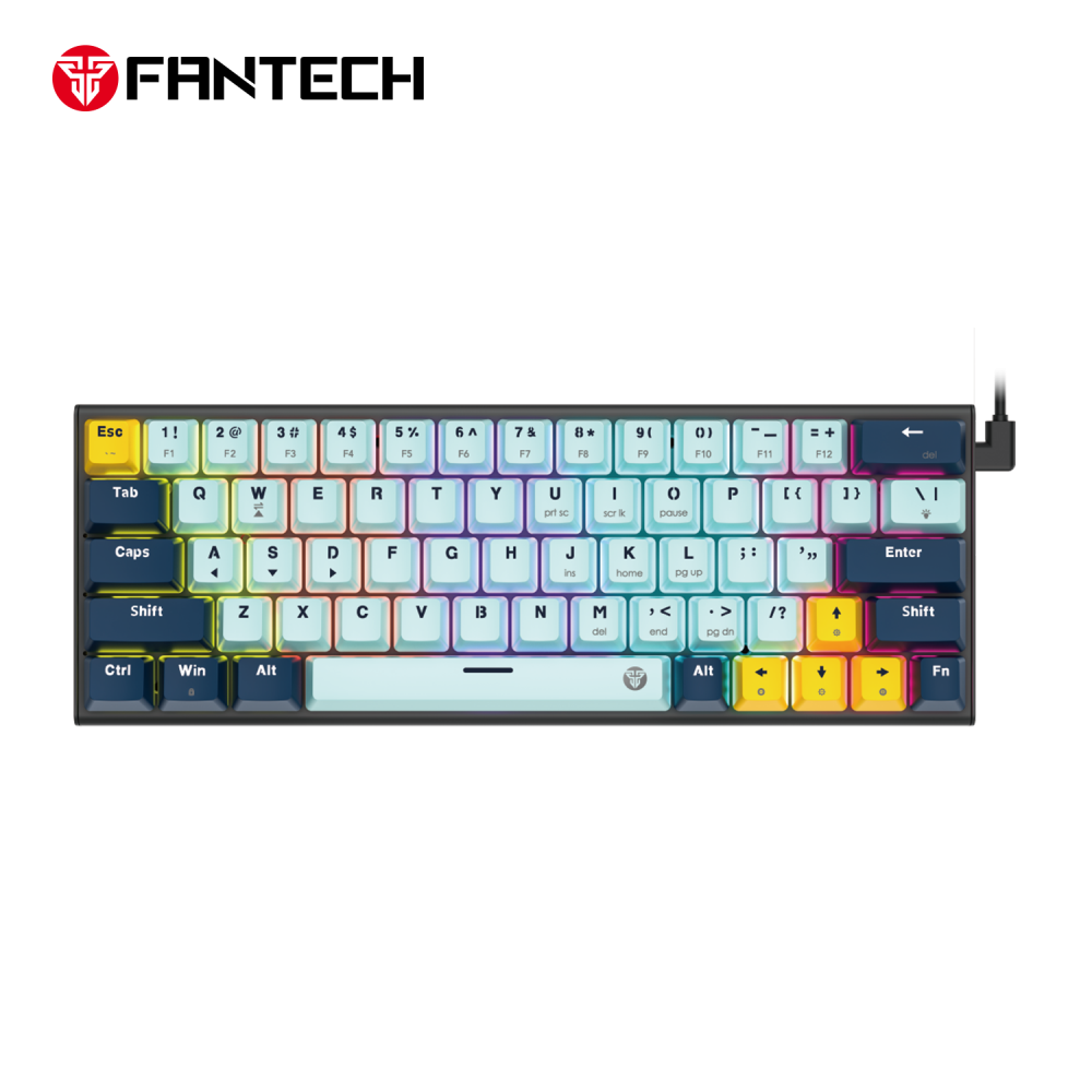 Tastatura Mehanicka Gaming Fantech MK874 RGB Atom 63 SkyBlue (Blue switch)