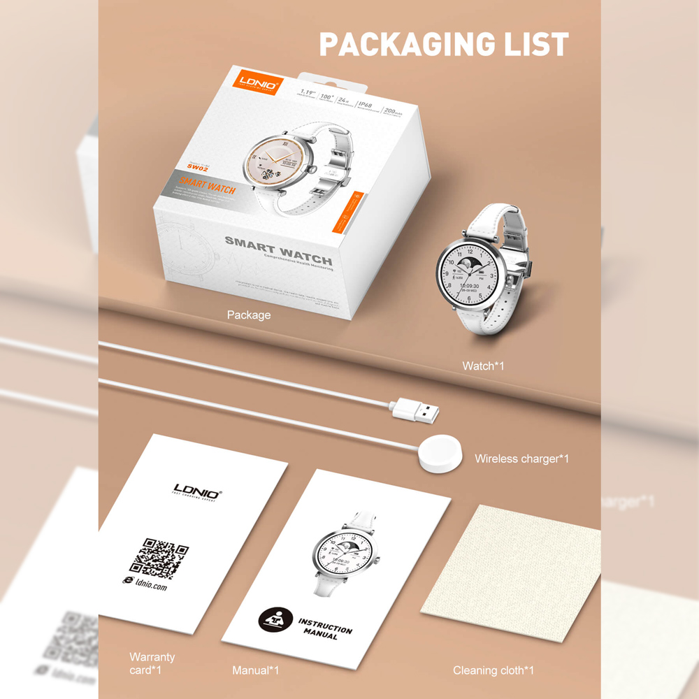 Smart Watch LDNIO SW02 srebrni