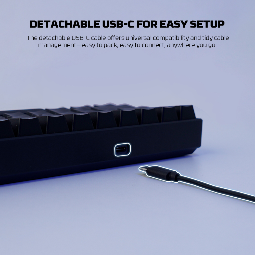 Tastatura Mehanicka Gaming Fantech MK211 RGB Atom61 crna (red switch)