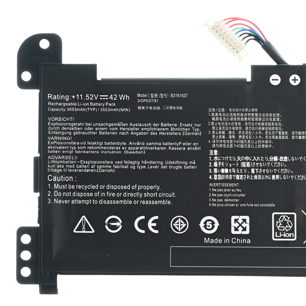 Baterija za laptop Asus S510UA 11.52V 42Wh HQ2200 M