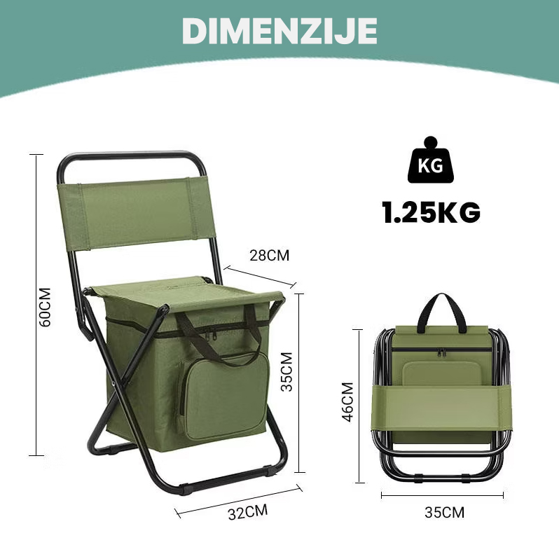 Stolica za pecanje JWD zelena