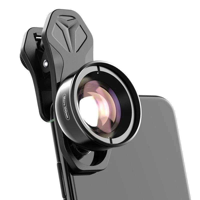 Objektiv za mobilni telefon/tablet univerzalni 100mm 4k Macro crni