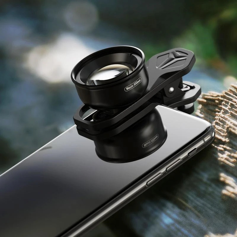 Objektiv za mobilni telefon/tablet univerzalni 100mm 4k Macro crni