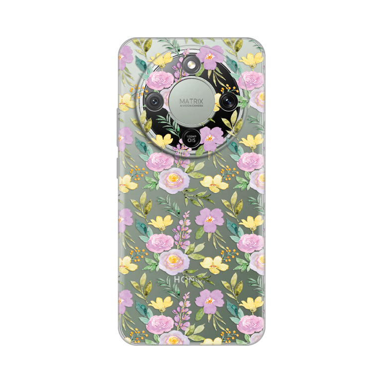 Torbica Silikonska Print Skin za Honor Magic 8 Lite Soft Flowers
