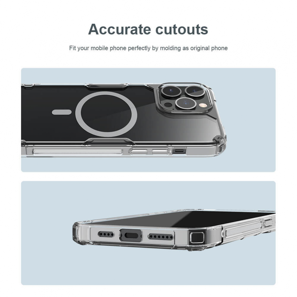 Torbica Nillkin Nature Pro Magnetic za iPhone 15 6.1 transparent