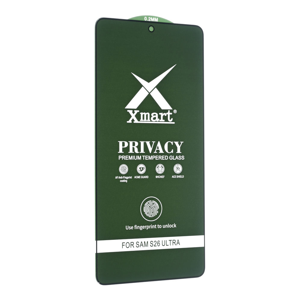 Zastitno staklo Tempered Glass X Mart 9D Privacy za Samsung S948B Galaxy S26 Ultra (fingerprint unlock)