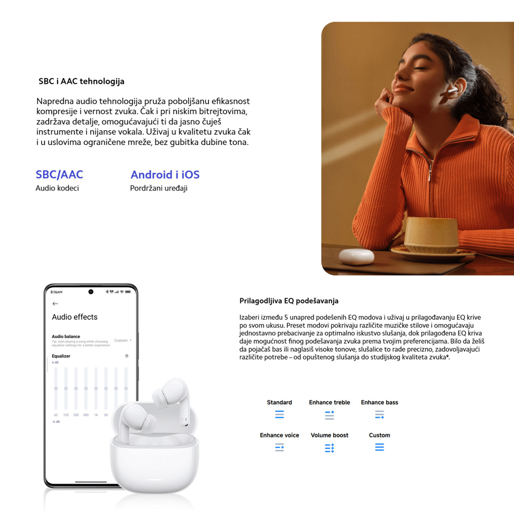 Bluetooth slusalice Xiaomi Redmi Buds 8 lite plave