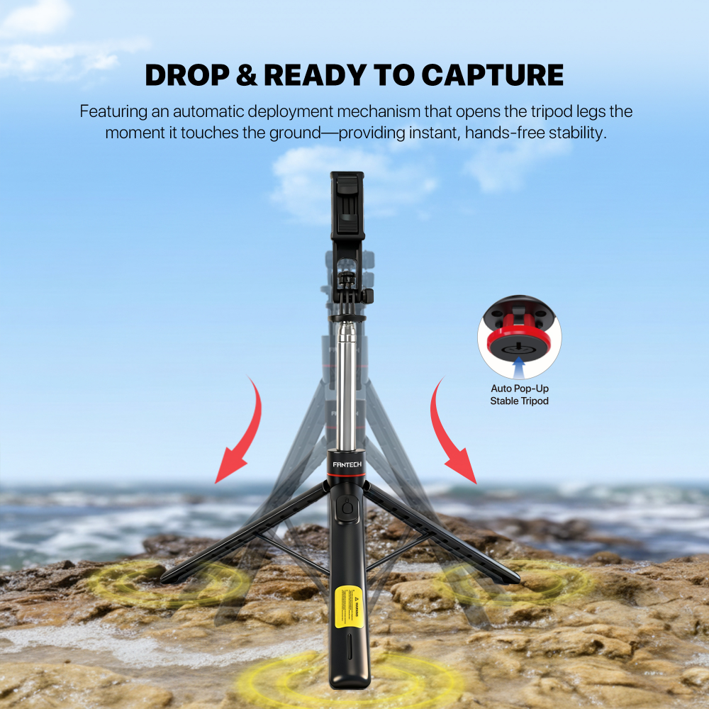 Selfie stick Fantech SS175 selfi stap crni