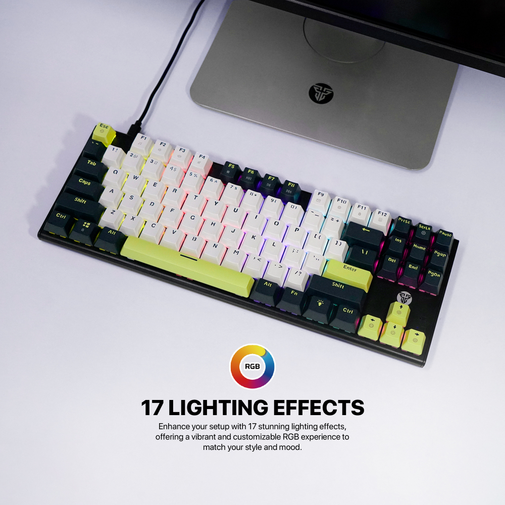 Tastatura Mehanicka Gaming Fantech MK877S RGB Atom 87S Mori plava (taro switch)