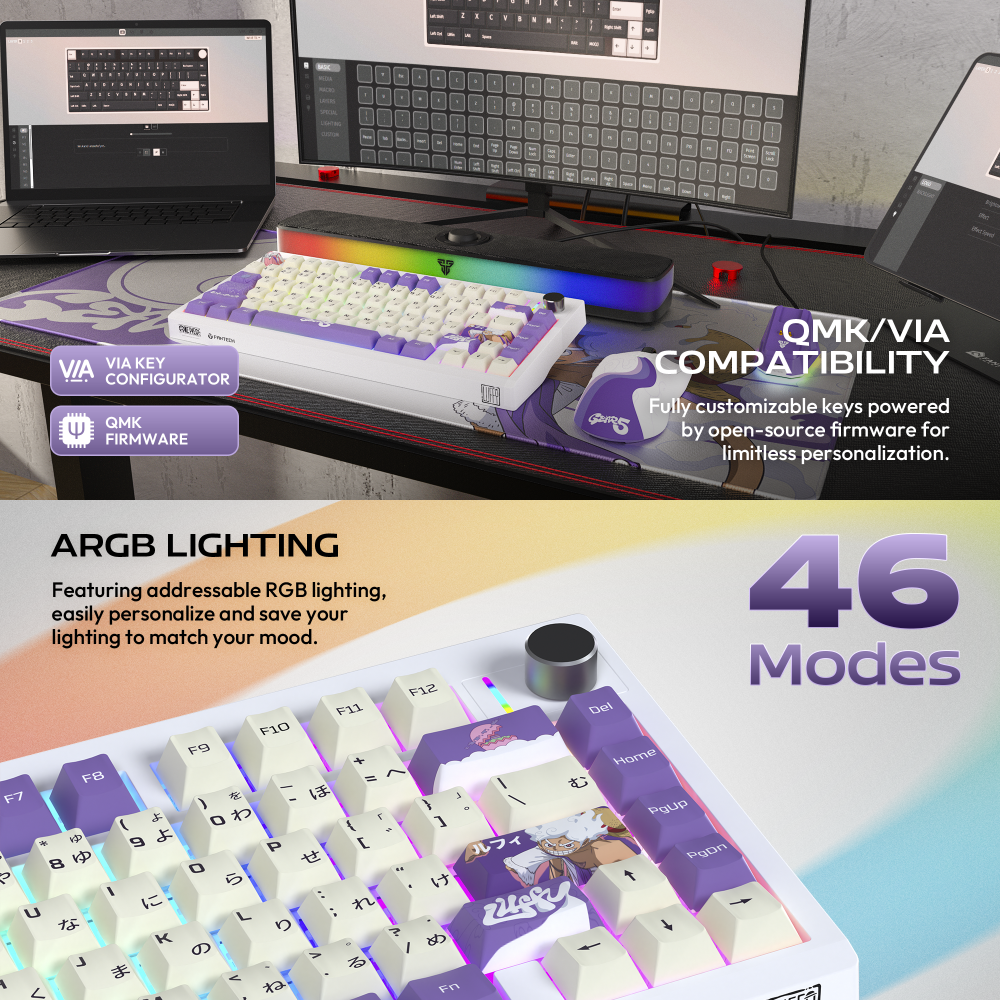 Tastatura Mehanicka Gaming Fantech MK921 Maxfit 8 Wireless ONE PIECE - GEAR5 (brown switch)