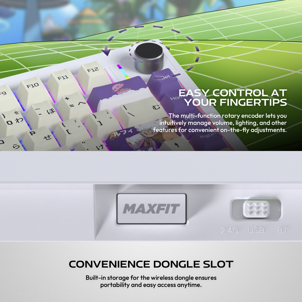 Tastatura Mehanicka Gaming Fantech MK921 Maxfit 8 Wireless ONE PIECE - GEAR5 (brown switch)