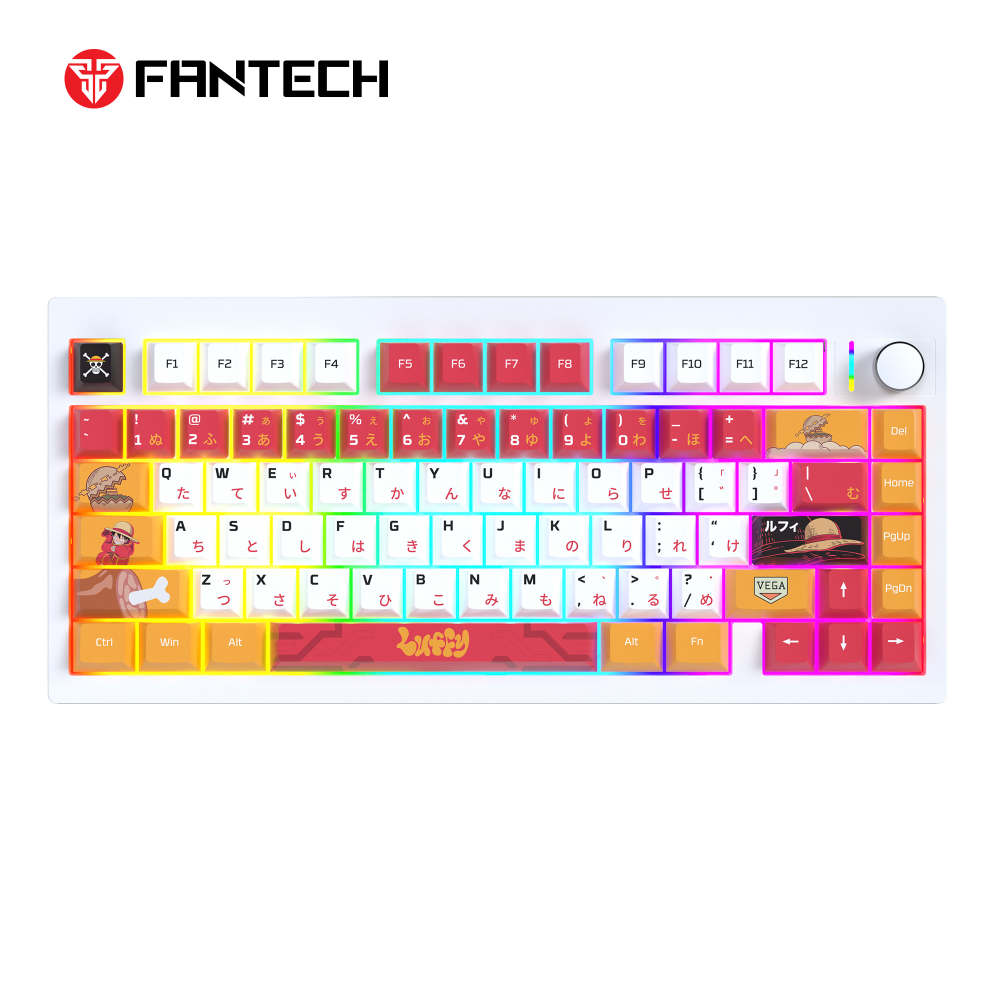 Tastatura Mehanicka Gaming Fantech MK921 Maxfit 8 Wireless ONE PIECE - LUFFY (brown switch)