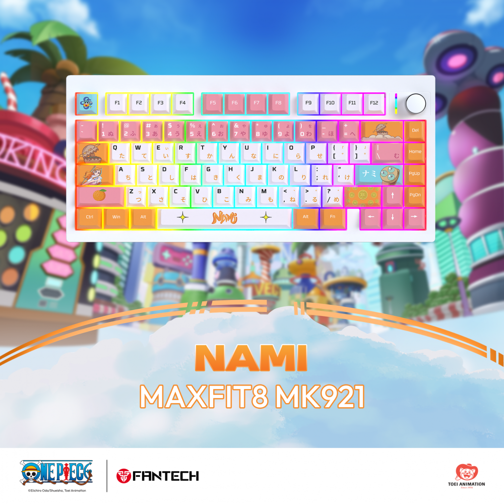 Tastatura Mehanicka Gaming Fantech MK921 Maxfit 8 Wireless ONE PIECE - NAMI (brown switch)