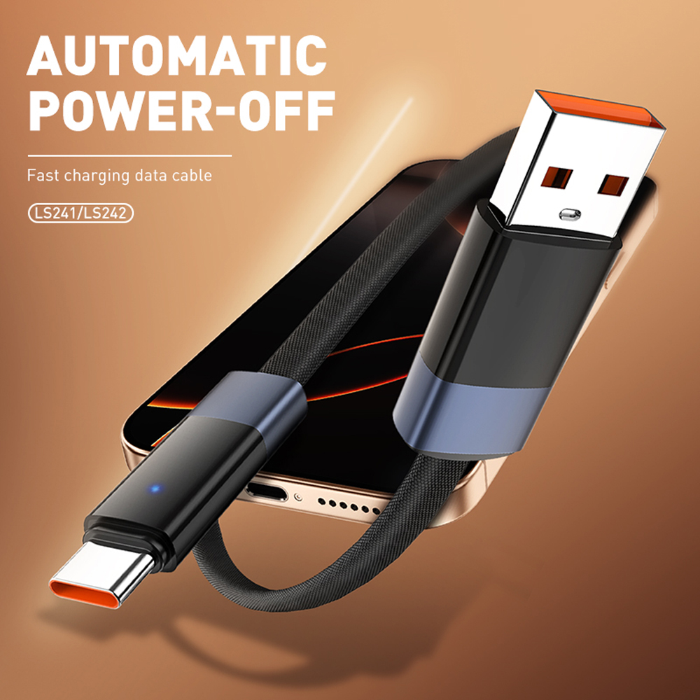 Data kabl LDNIO LS241 50W Fast Automatic Power OFF micro USB crni 1m