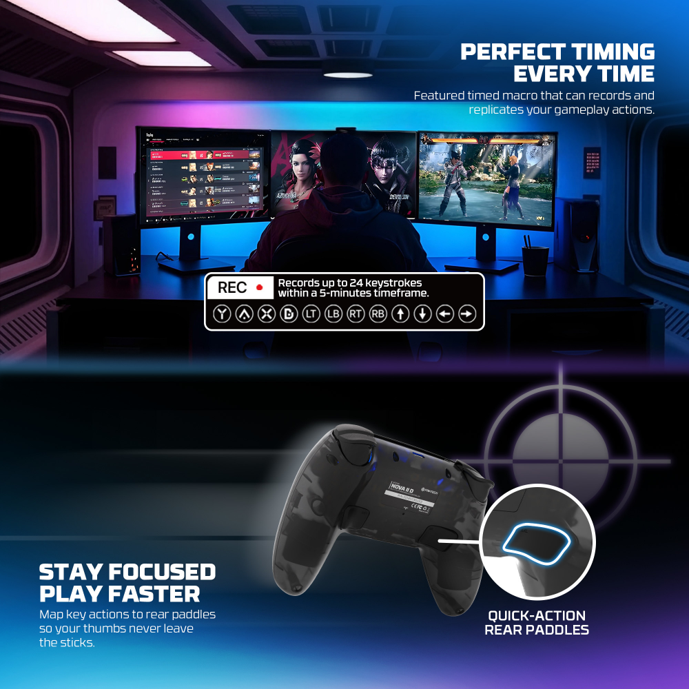 Joypad wireless Fantech WGP16D Nova II D sivi