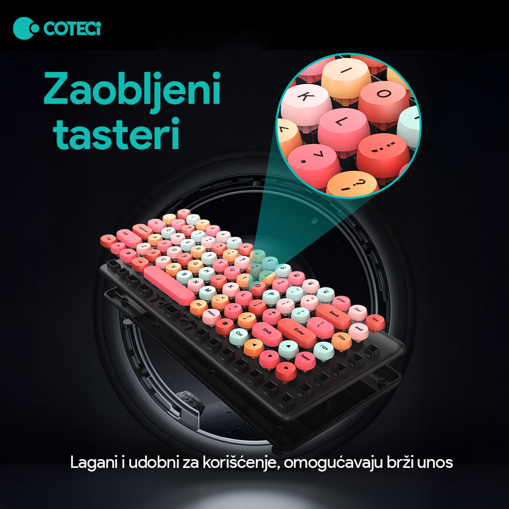 Combo mis i tastatura Coteci OF-053 plava