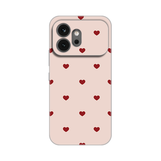 Torbica Silikonska Print za Honor 600 Beige Hearts