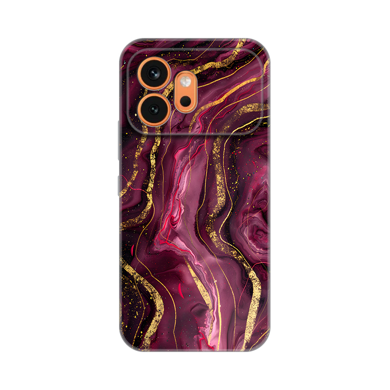 Torbica Silikonska Print za Honor 600 Burgundy