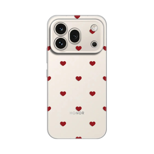 Torbica Silikonska Print za Honor 600 Pro Red Hearts
