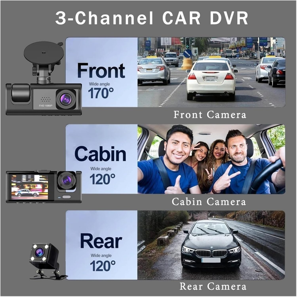Kamera za Auto DashCam S1 JWD 1080P crna