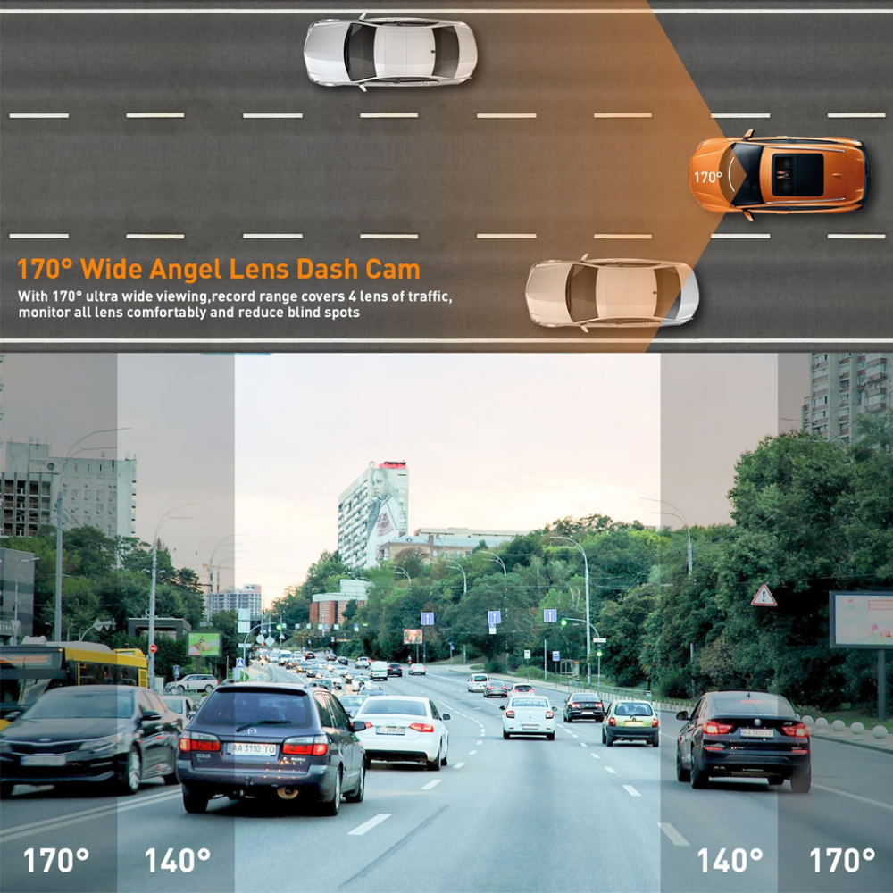 Kamera za Auto DashCam S1 JWD 1080P crna