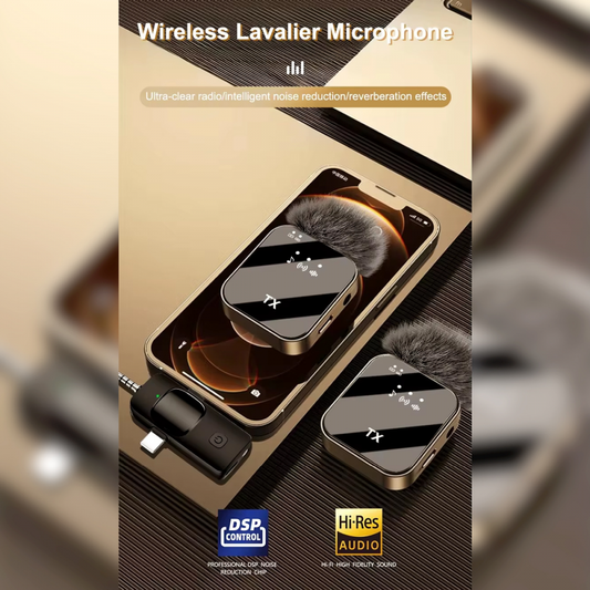 Mikrofon Lavalier F11-2 crni