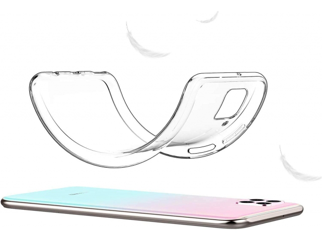 Torbica silikonska Ultra Thin za Huawei P40 Lite/Nova 6 SE transparent