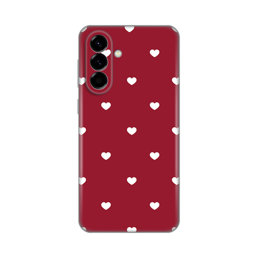 Torbica Silikonska Print Skin za Samsung A576B Galaxy A57 5G Burgundy Hearts