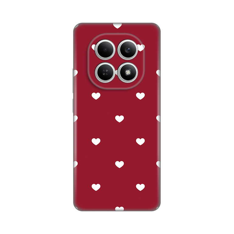 Torbica Silikonska Print Skin za Xiaomi Redmi Note 15 4G/5G Burgundy Hearts