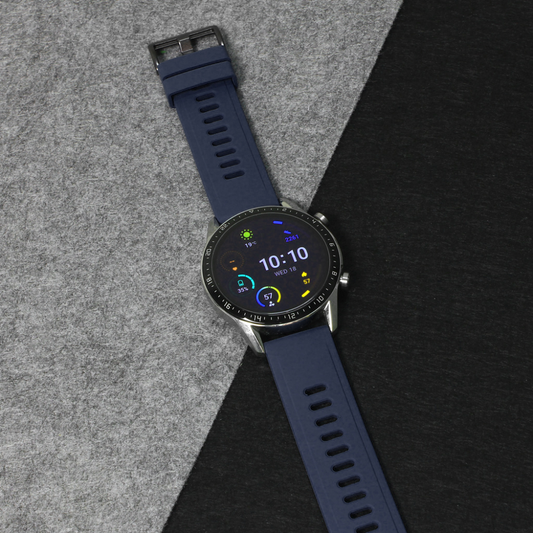 Narukvica trendy za smart watch 22mm teget crna kopca