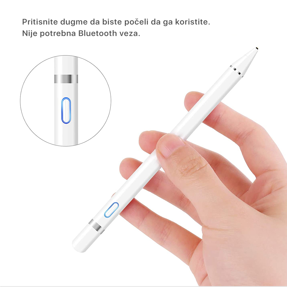 Olovka za touch screen univerzalna N2 bela