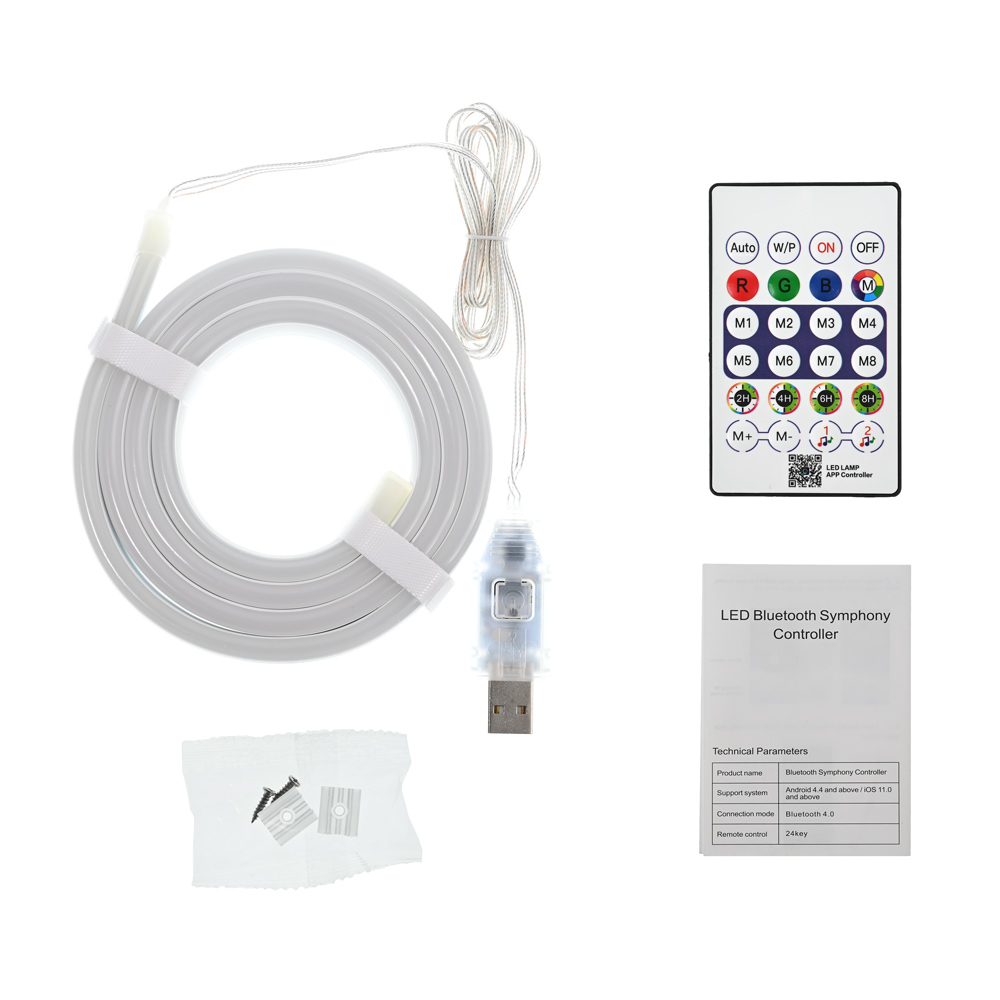 LED svetlo Neon rope RGB 1m