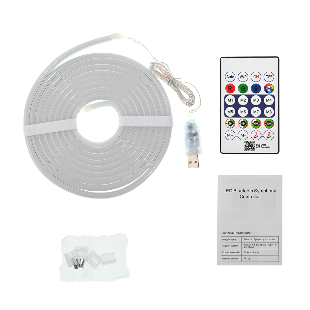 LED svetlo Neon rope RGB 3m