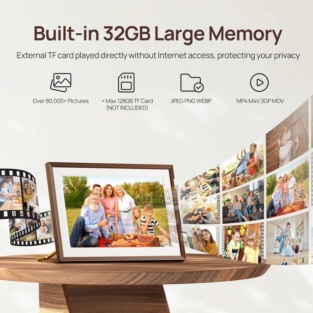 Digitalni foto ram Arzopa 10,1'' Brown Plastic 32GB